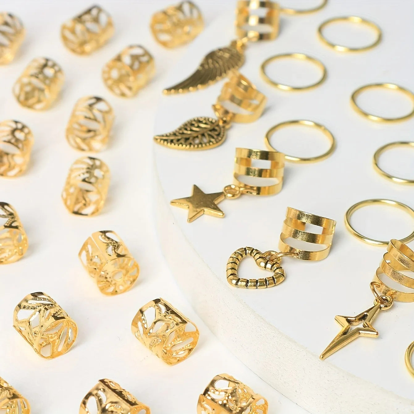 Alloy Braid Dread lock Hippie Style Hair Ring