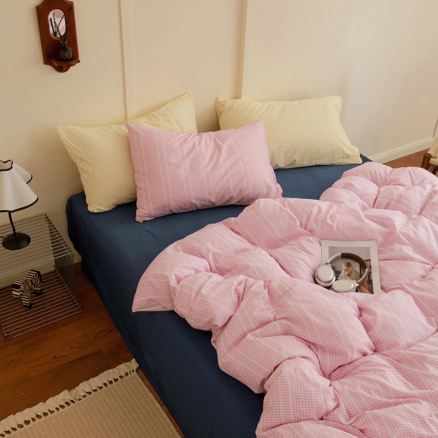 Vintage Style Plaid Bedding Sets