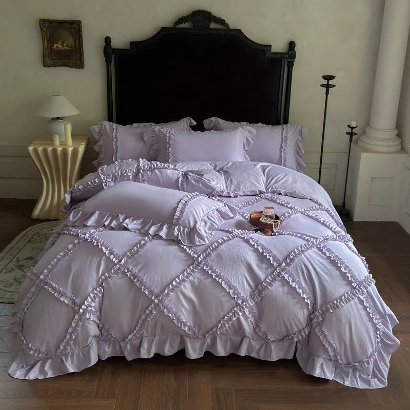Princess Style Ruffles Bedding Set