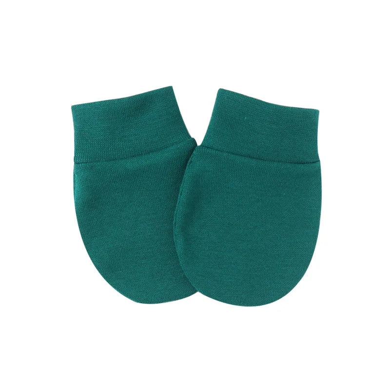 2pcs Baby Anti Scratching Soft Cotton Gloves+Mittens