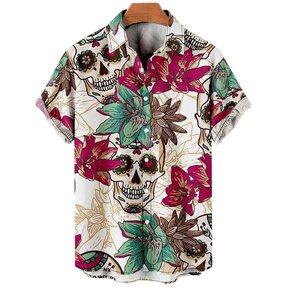 3D Printing Oversized floral shirts for men