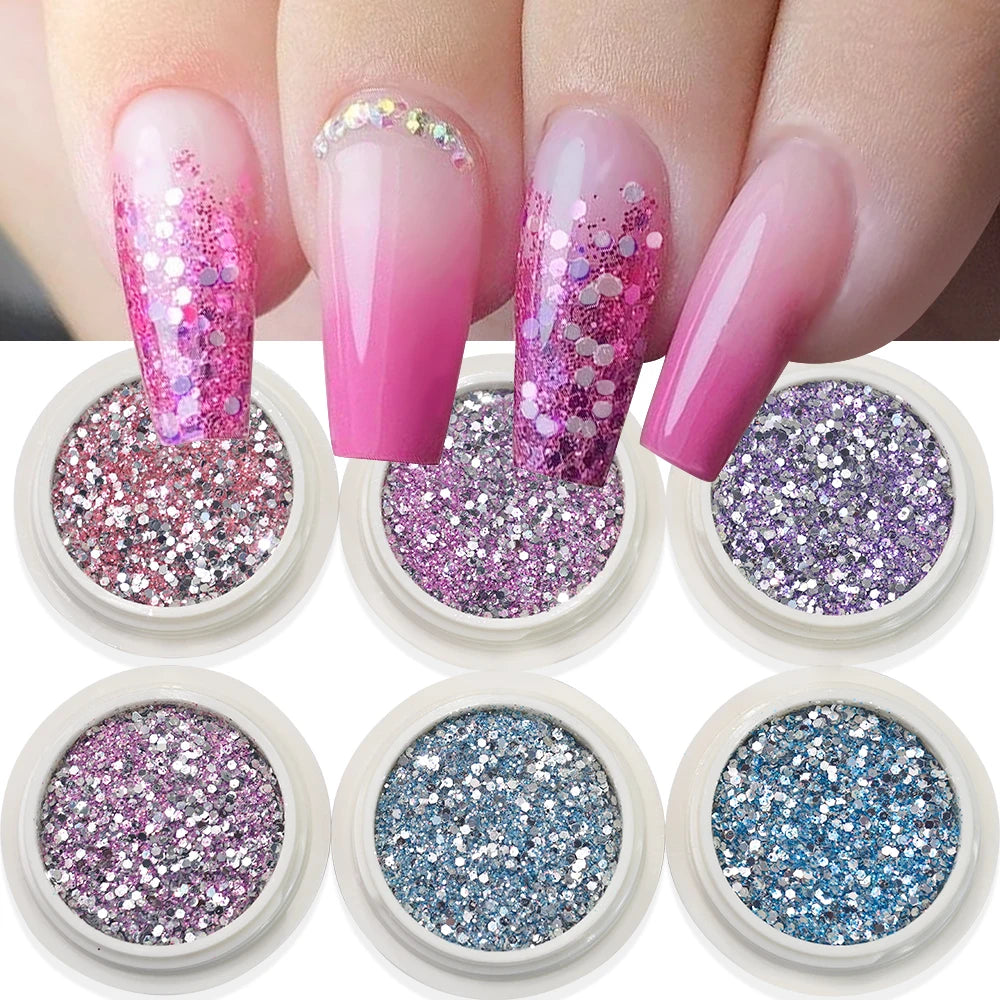 Elegant Mirror Chrome Effect Metallic Dust For Nail