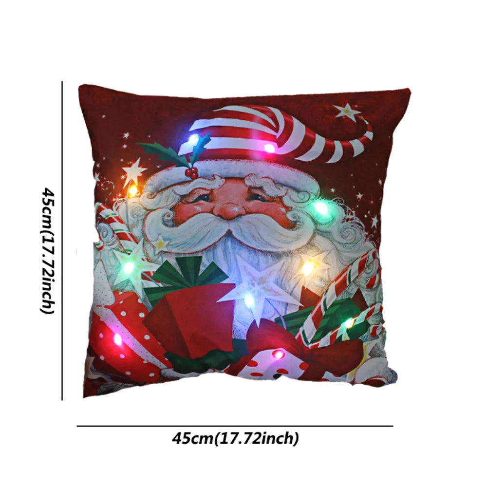 Christmas decoration Catted LED pillow cover