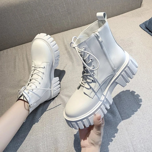 Women Leather Face nonslip walking shoes