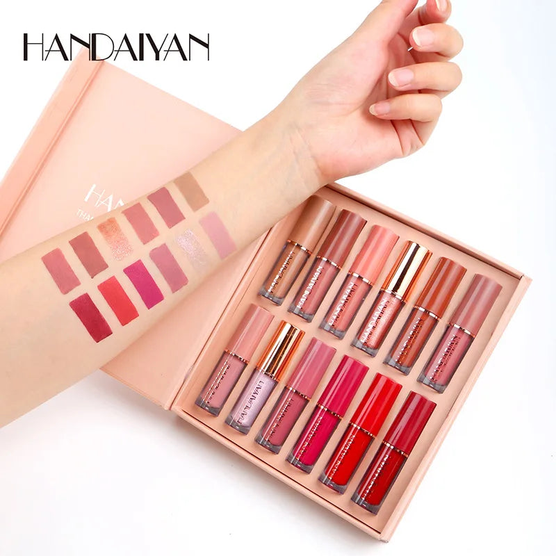 12 Color Matte Liquid Lipstick Kit