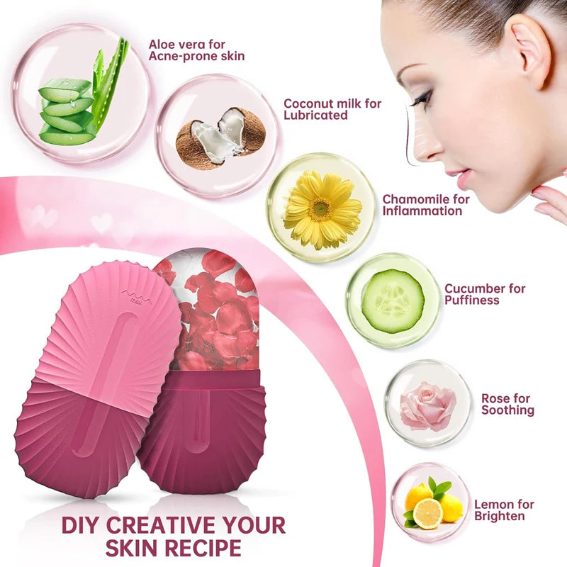 Ice Face Roller Ice Cube Beauty Massage Facial Roller