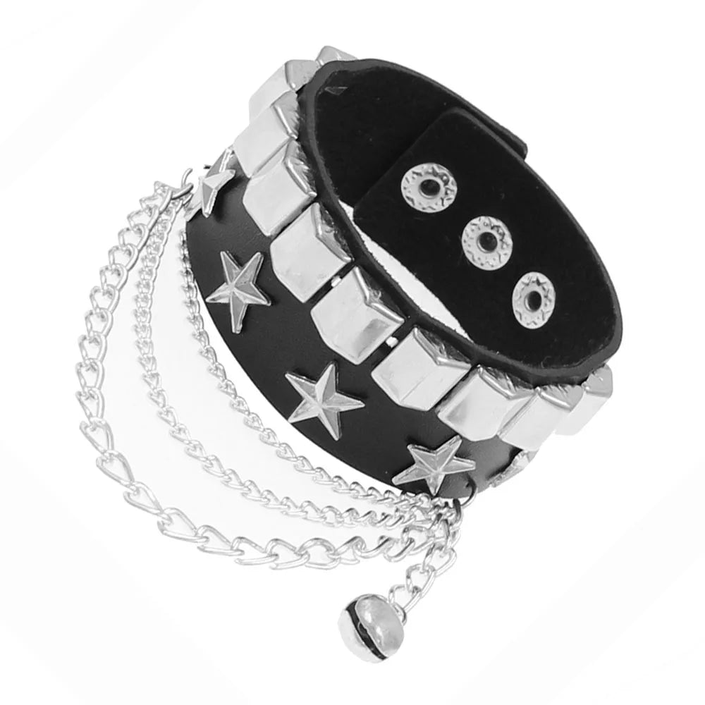 Hip Hop Rock Chain Multi Layered Bracelet