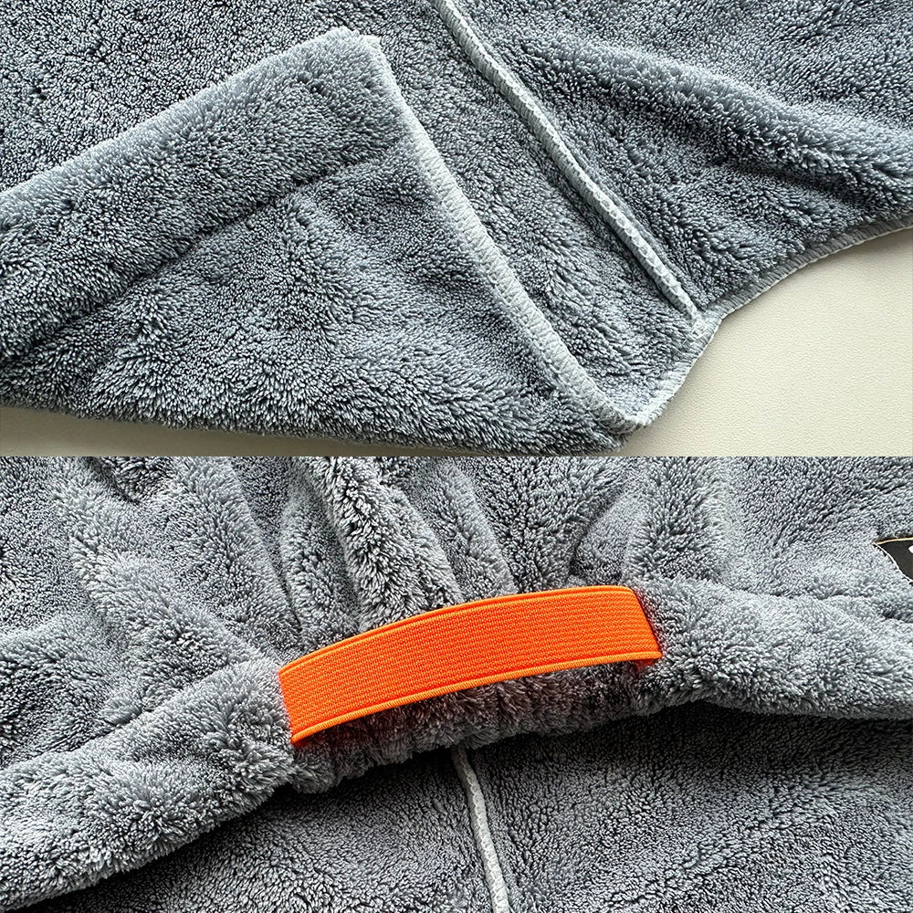 Wide tailed dry hair cap