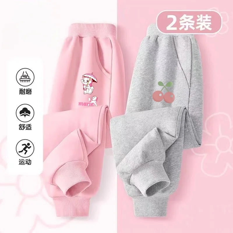 Casual Children Cartoon Print Pants