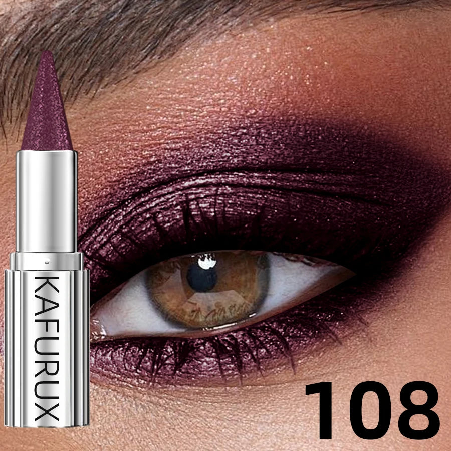 12 Colors Metallic Eye shadow Pencil Glitter