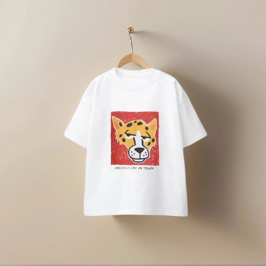 Children T-shirt Printed Cartoon Sport Shirt