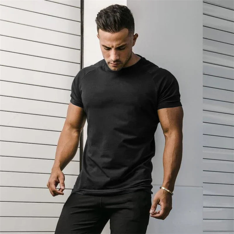 Plain Summer Cotton Breathable T-shirts for Men