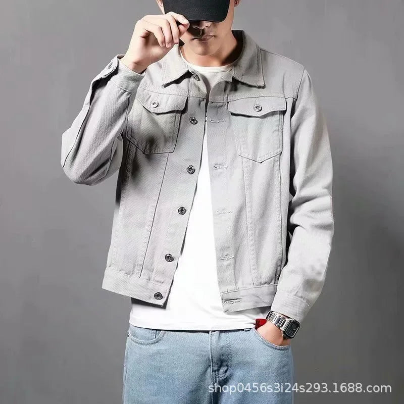 Men's Trendy Denim Korean Style Unique Top