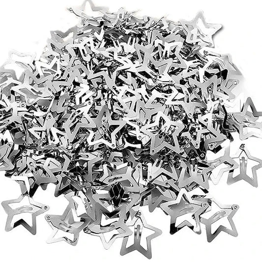 Star Hair Metal Snap Clip Hairpins