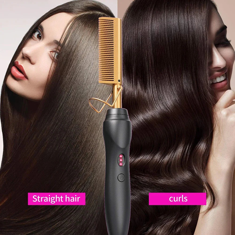 Hair Straightener Heat Pressing Combs