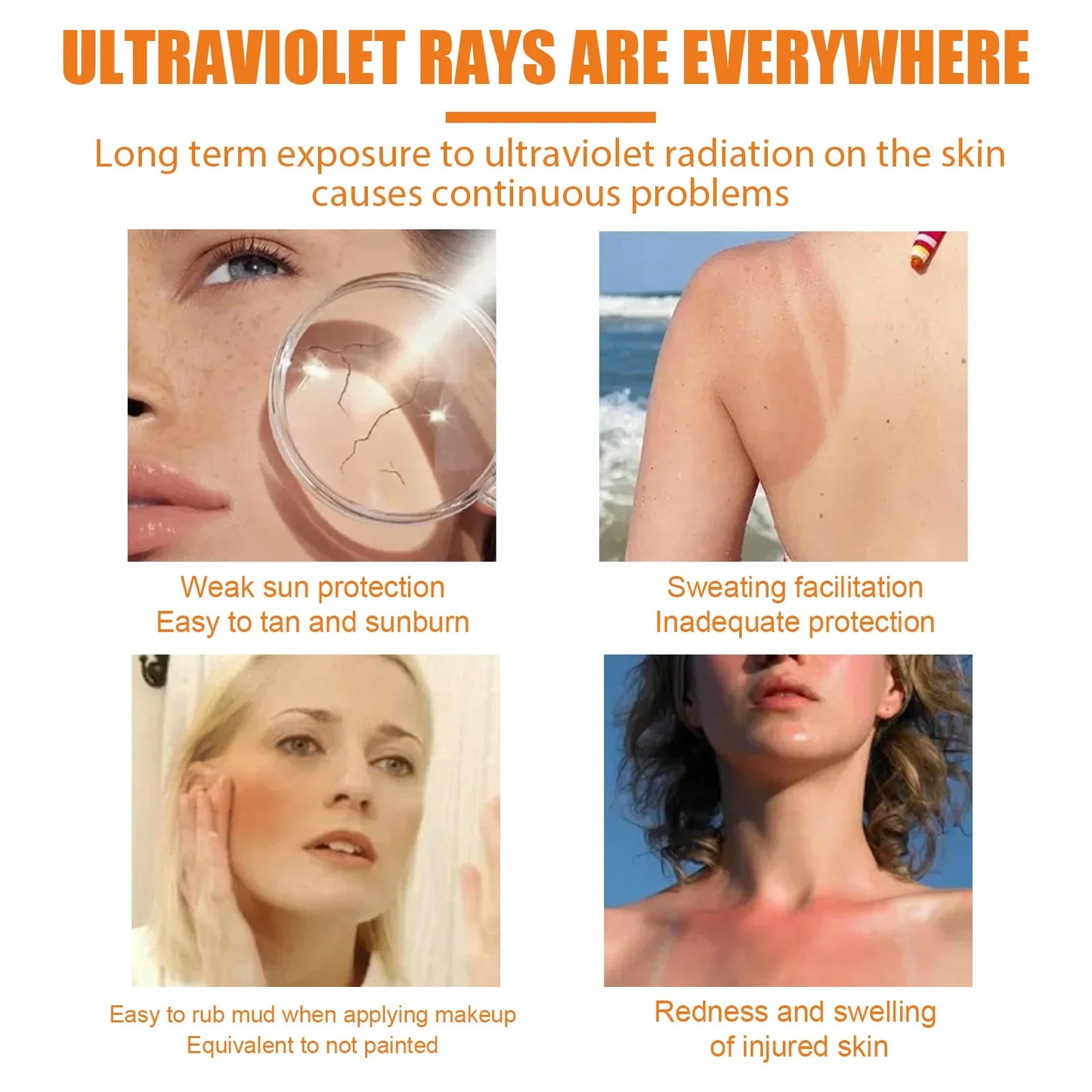 Sunscreen Face Oil Control Sun Tan Lotion