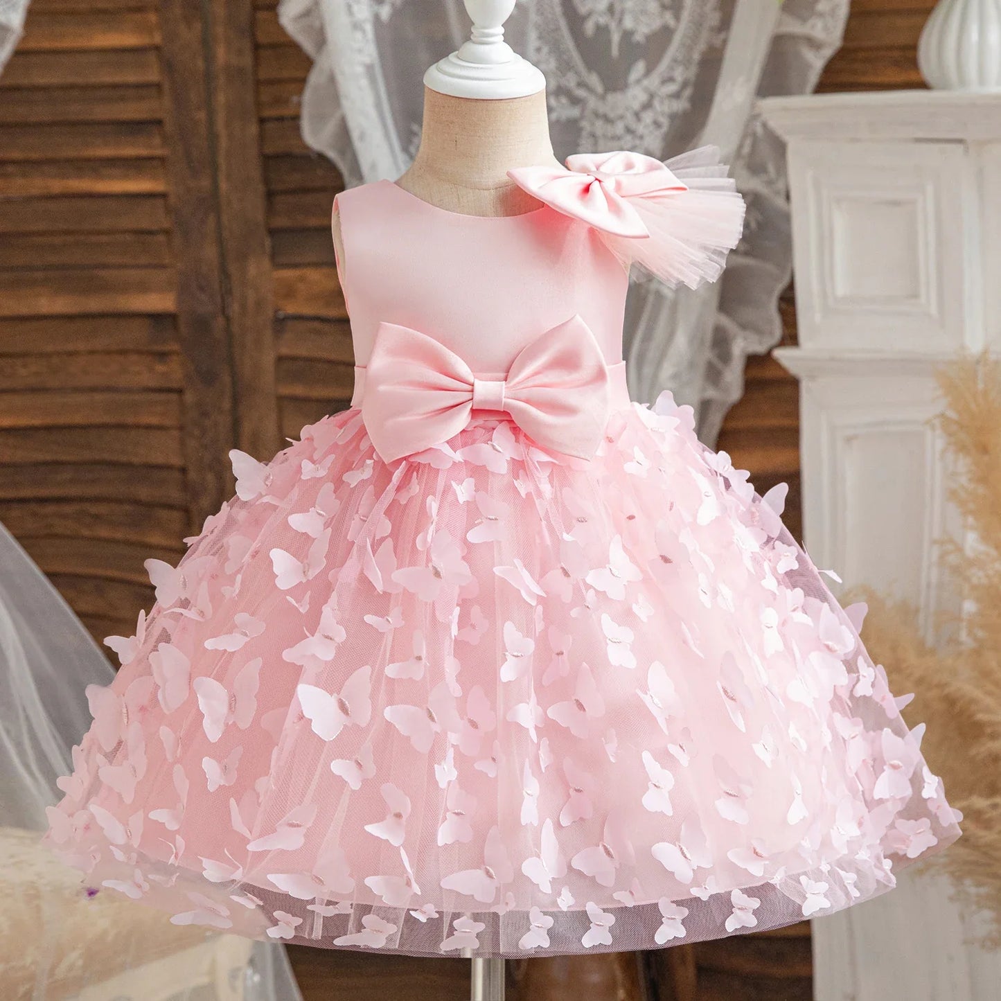 Princess Sequins Baptism Luxury Dress