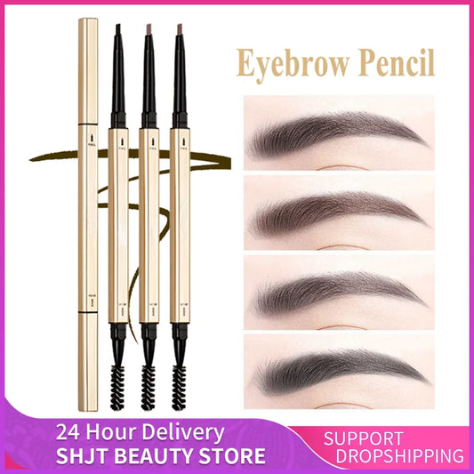 Double Head Waterproof Eyebrow Pencil
