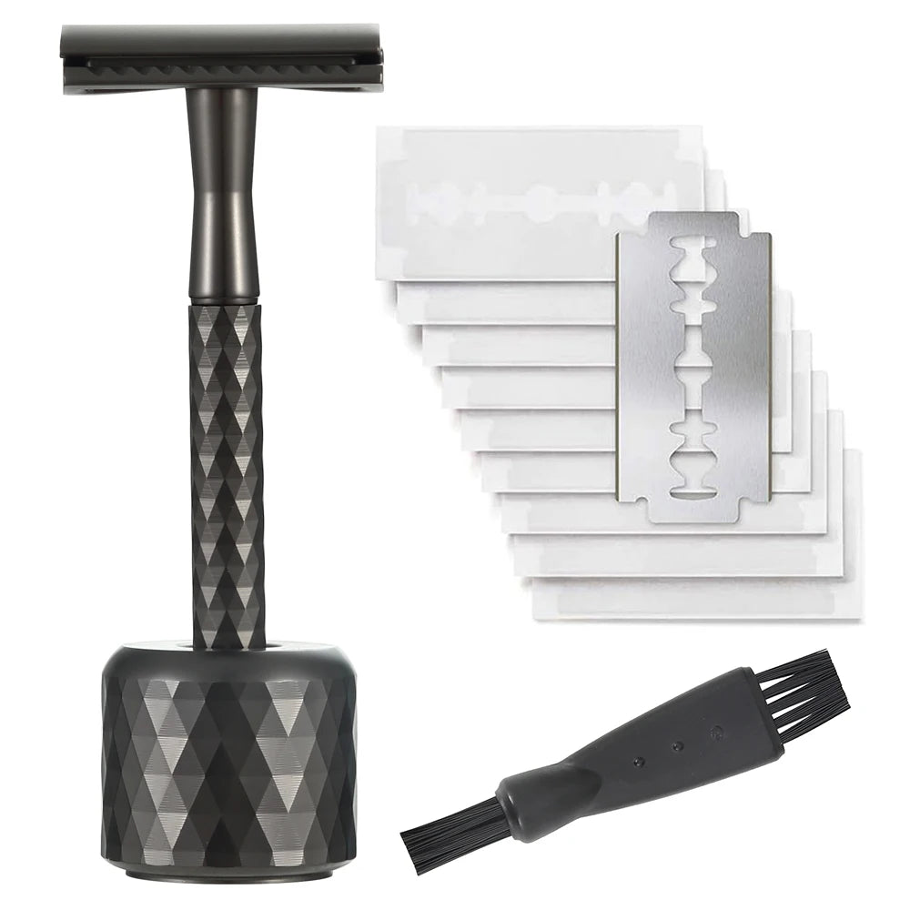 Safety Razor with Stainless Steel Handle