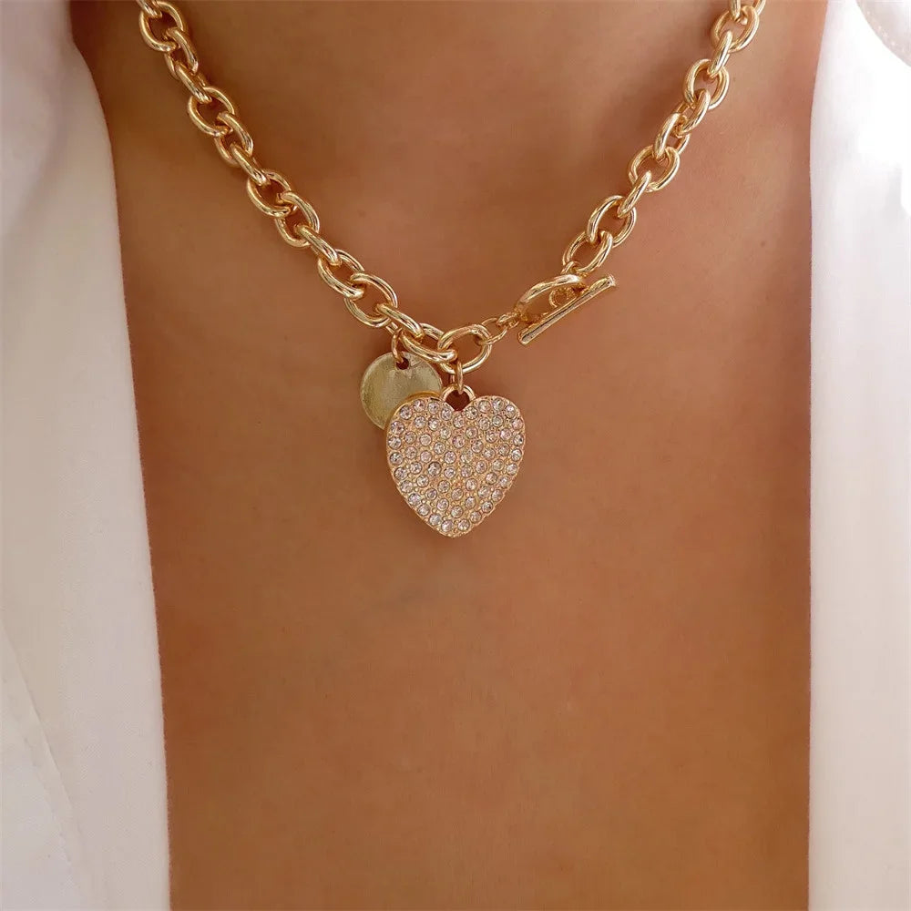 Vintage Punk Head Portrait Coin Pendant