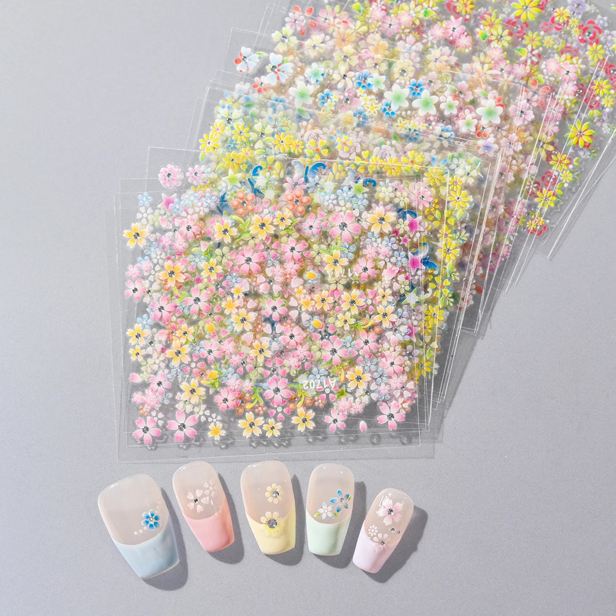 3 D Flowers Cherry Blossoms Rose Daisy Nail