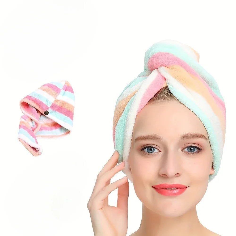 Ultra Absorbent Quick Dry Hair Towel Cap