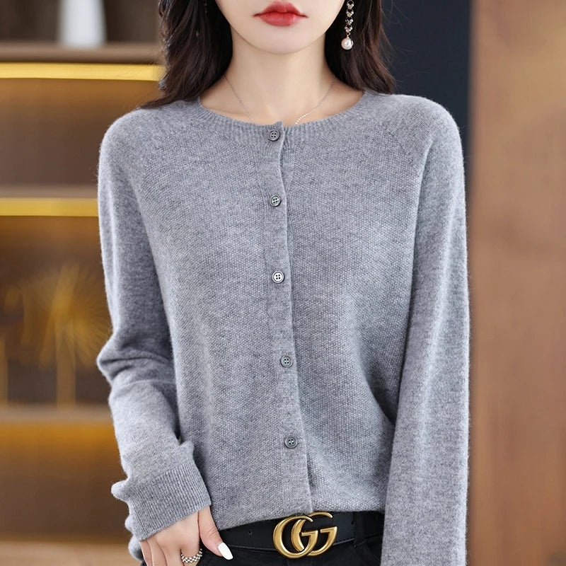 High-Grade Knit  Cardigan Fashion Coat