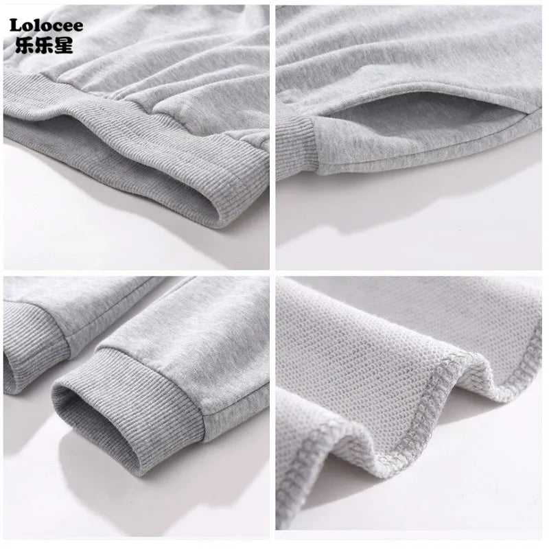 Luminous Lightning Print Cotton Trousers