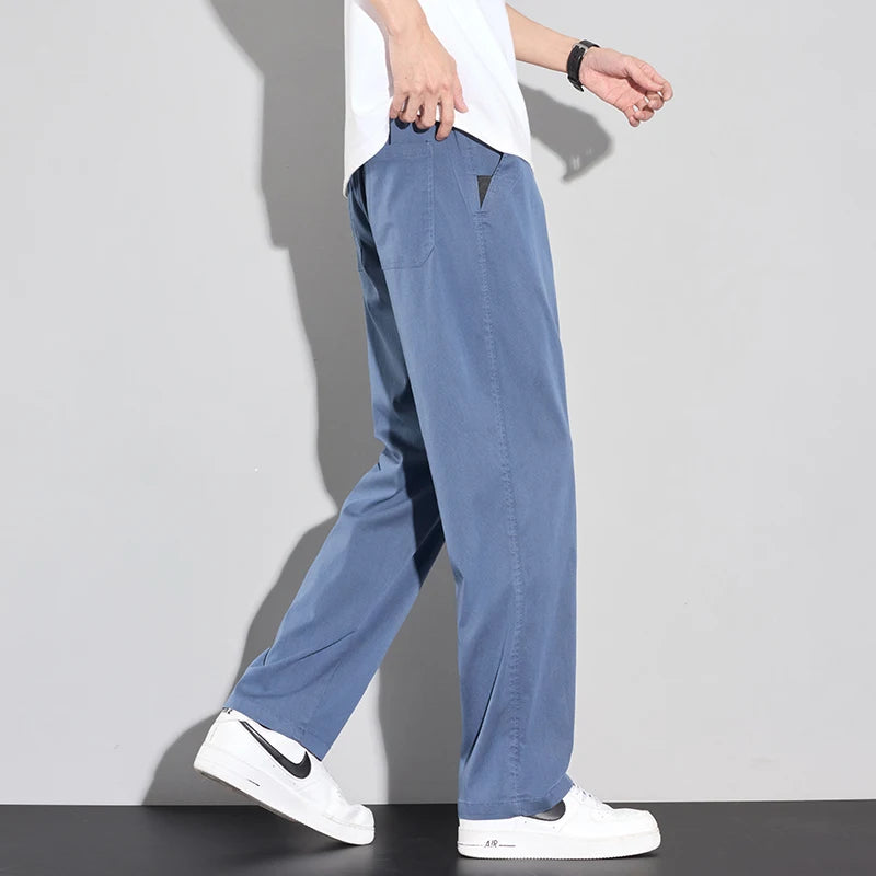Summer Thin Men's Soft Lyocell Casual Pants
