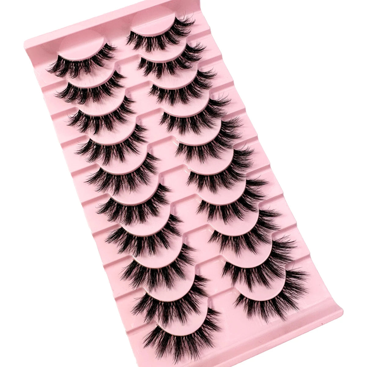 10 Pairs Natural Long Transparent Eyelashes