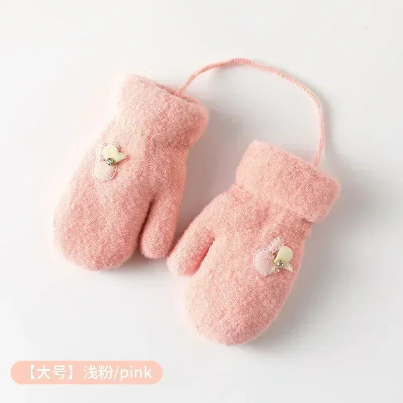Baby Mohair Plush Thick Gloves