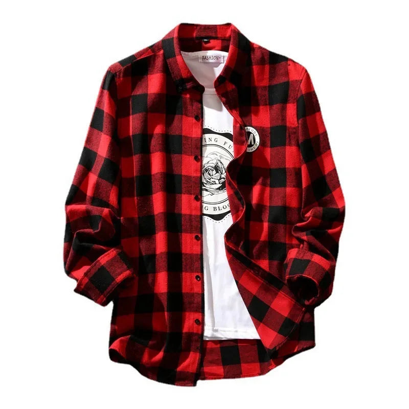 Trendy Plaid Korean Style Top Jacket