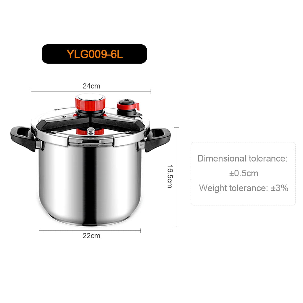 New Household Stainless Steel Pressure Cooker Small Explosion Proof Pressure Cooker 304 Stainless Steel Kitchen Pressure Cookers