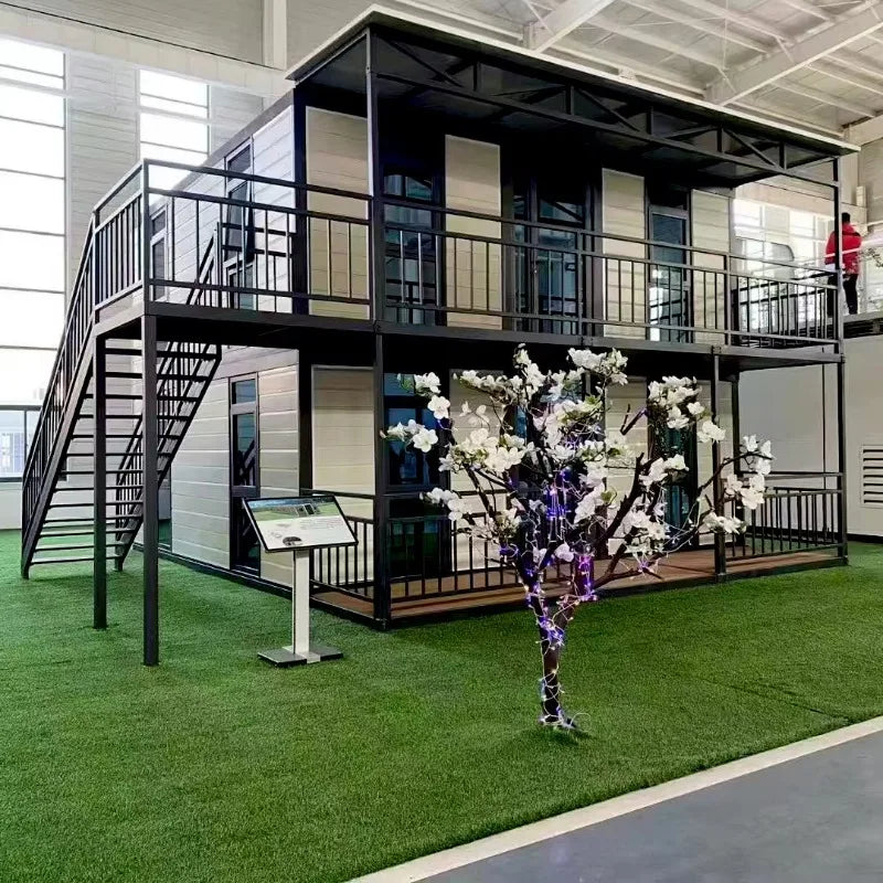 20ft 40ft Foldable House Expandable Living Container House 2/3/4 Bedrooms, Expansion Box Room with En Suite Toilet and Kitchen
