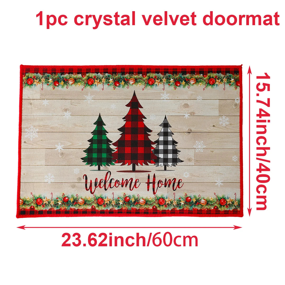 Christmas Door Mat Santa Claus