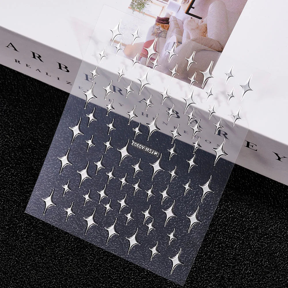 3 D Bronzing Nail Art Sticker