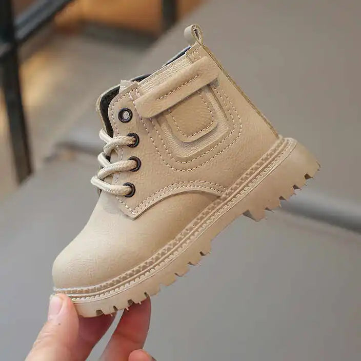 Leather Casual Comfortable Warm Kids Boots