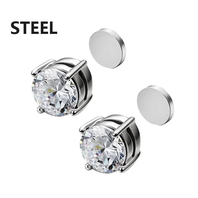 Magnetic Ear Clips Stud Earrings
