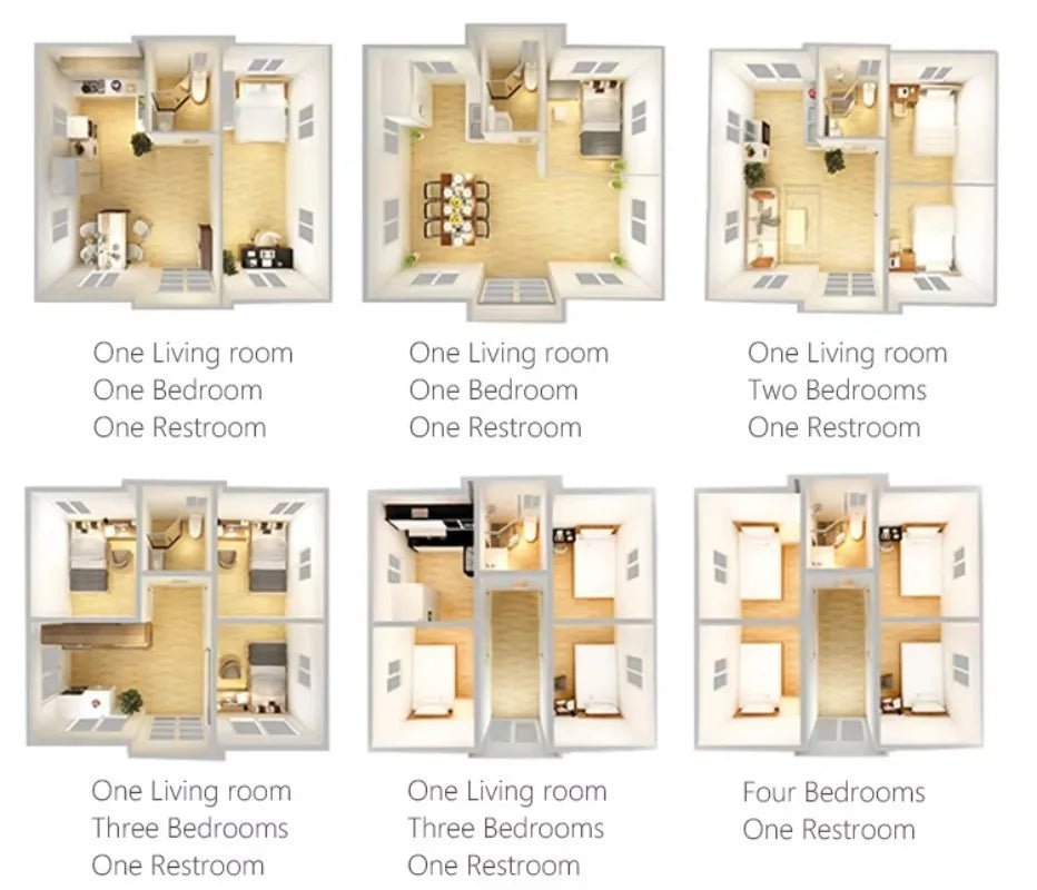 Container House Home Luxury 4 Beds Room Small Modern Tiny Prefab House Outdoor Mobile Prefabricated House Australia