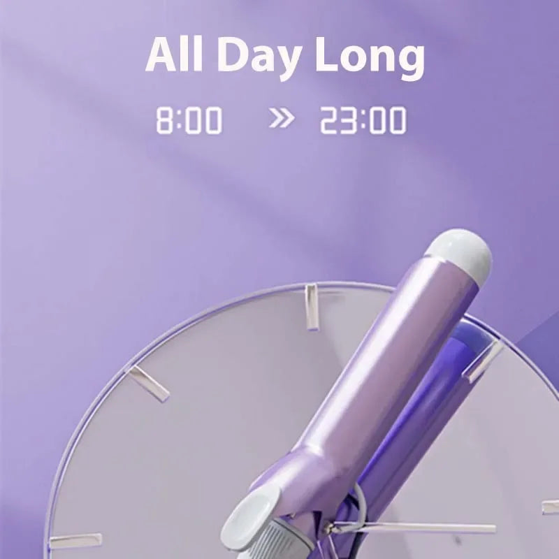 40MM Professional Ceramic J-Shape Rotating Big Wave Curling Iron Electric Curling Iron Hair Styling Tools Salon Styling Tools