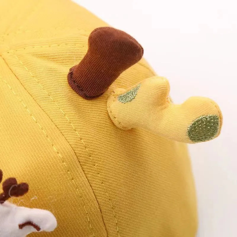 Cute Giraffe Baby Duckbill Hat