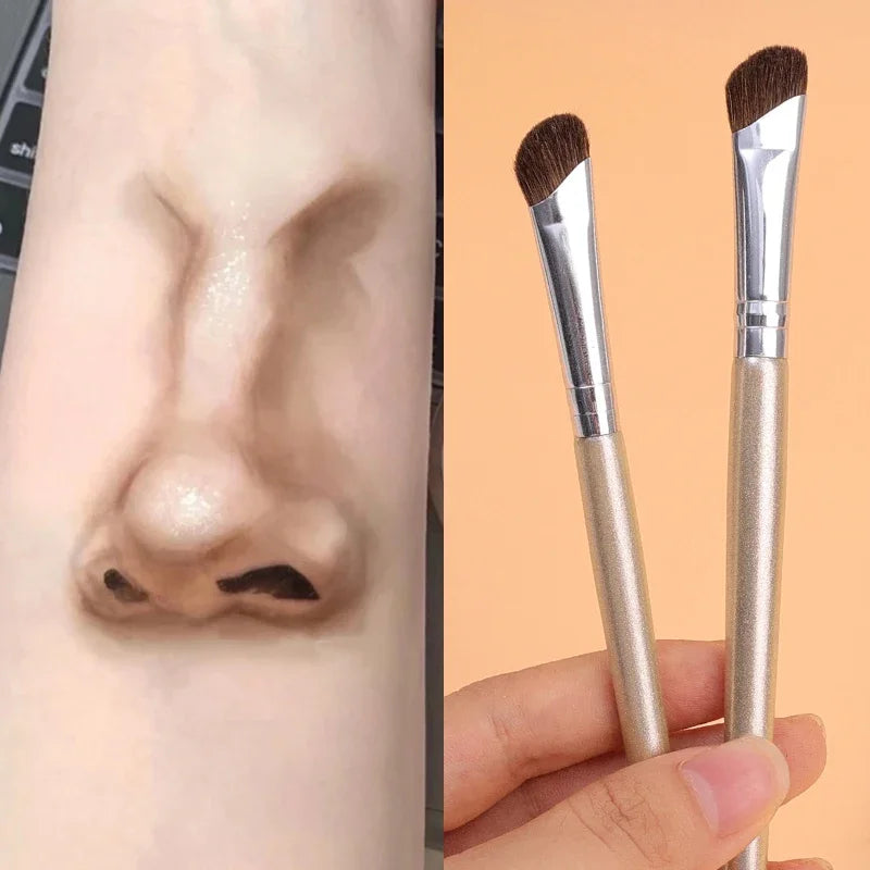 Flat Angled Nose Shadow Makeup Brushes