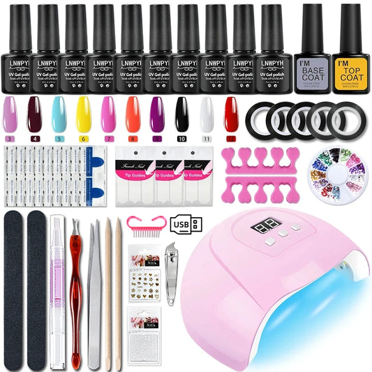 Gel Varnish Kit Professional Nail Gel Set