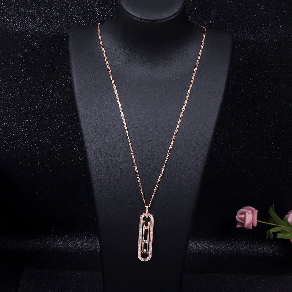 Luxury Geometry Link Stack able Pendant