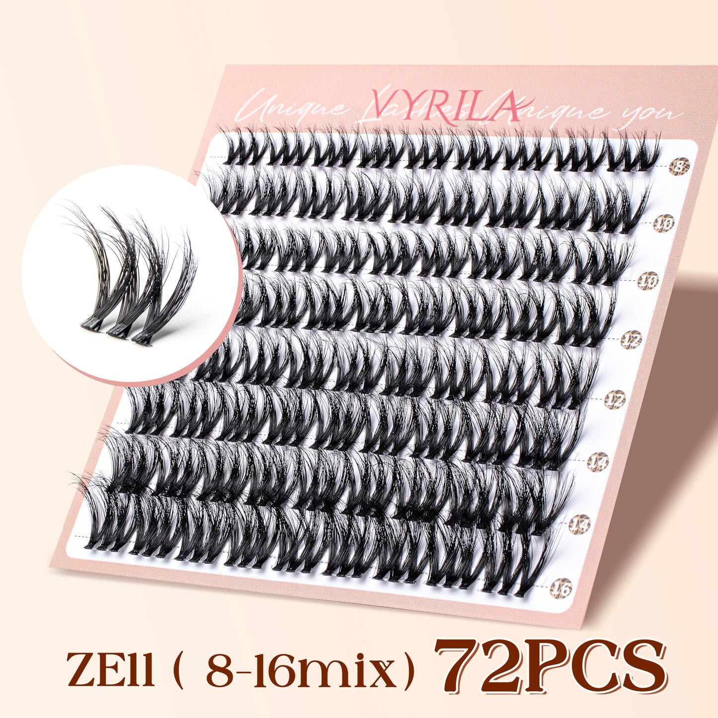 Fiber Eyelash Clusters