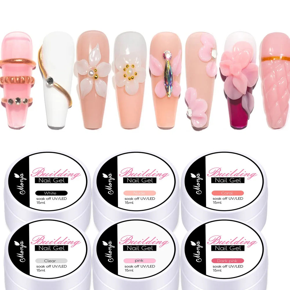 Clear Non-Stick Hand Extension Gel Nail Polish