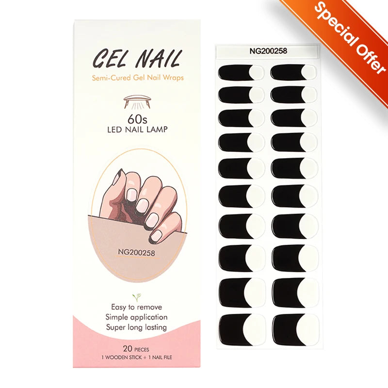 Semi Cured Gel Nail Sticker