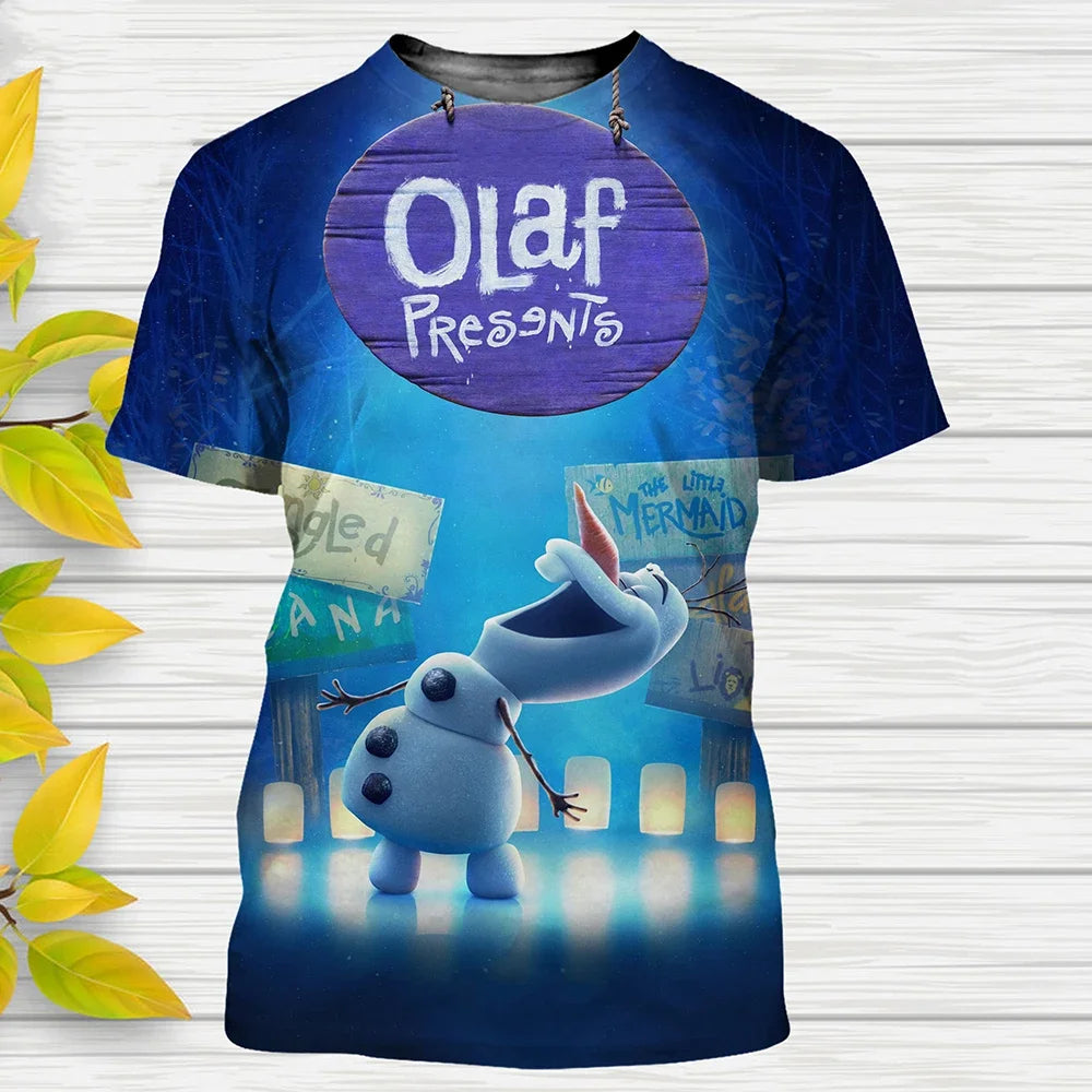 Funny Frozen Cartoon 3D Print T Shirt