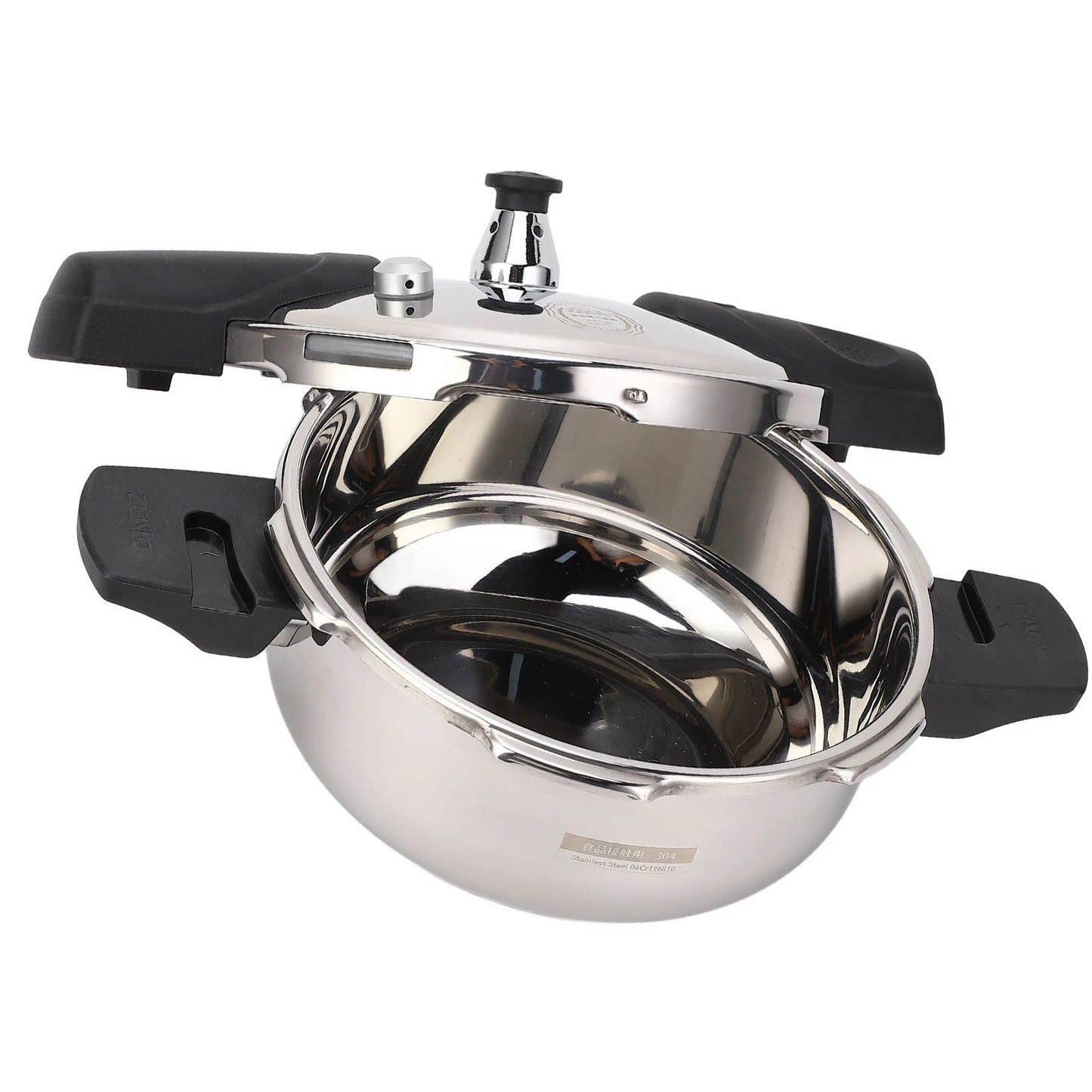 Stainless Steel Mini Pressure Cooker Safe Explosion Proof 1.8L 1.8 Liter Pressure Cooker Oyster Fish Head Pot for Gas Stove Indu