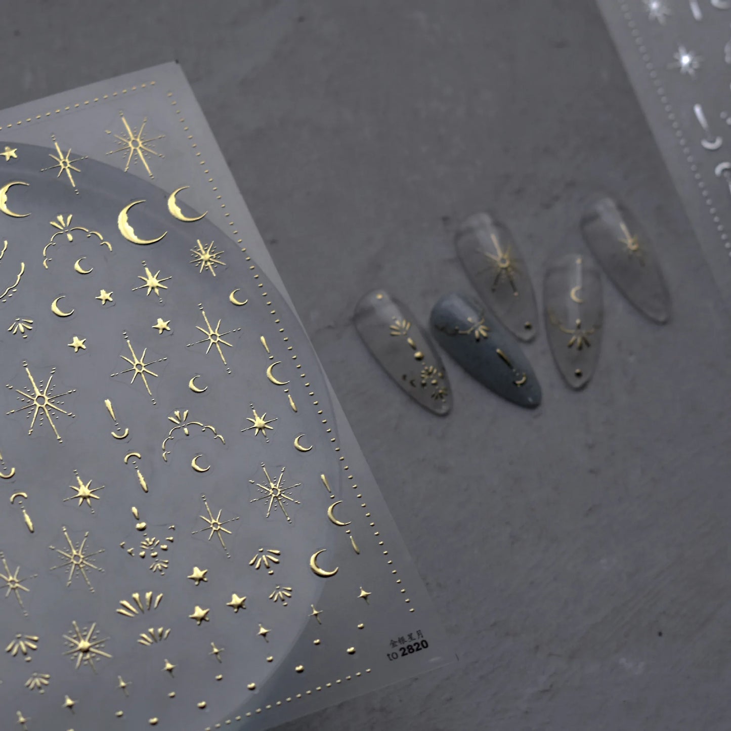 3 D Bronzing Nail Art Sticker
